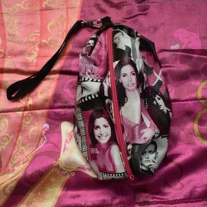 VINTAGE NEW COSMOPOLITAN ALLURE MEGAZINE MODEL PRINT COSMETIC MAKEUP TRAVEL BAG